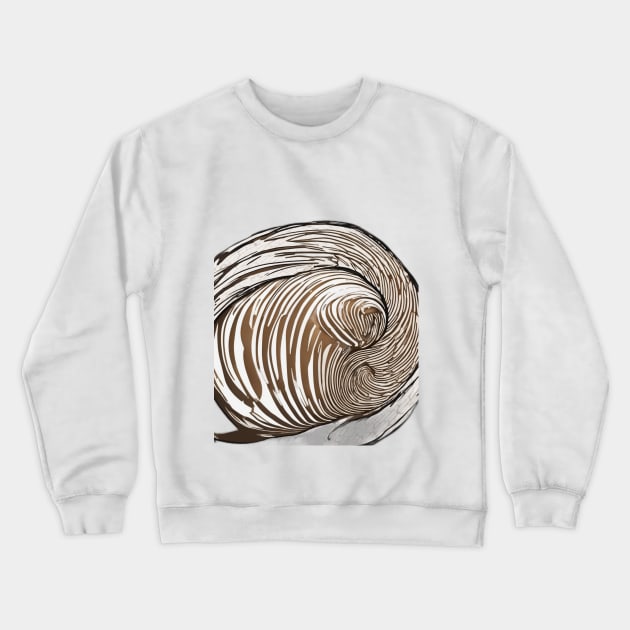 Swirling Chocolate Artwork - Abstract Creamy Whirl Design No. 756 Crewneck Sweatshirt by cornelliusy